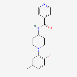 N-[1-(2-fluoro-5-methylphenyl)piperidin-4-yl]pyridine-4-carboxamide