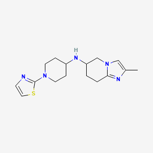 2-methyl-N-[1-(1,3-thiazol-2-yl)piperidin-4-yl]-5,6,7,8-tetrahydroimidazo[1,2-a]pyridin-6-amine