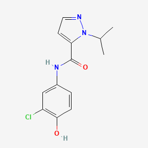 N-(3-chloro-4-hydroxyphenyl)-2-propan-2-ylpyrazole-3-carboxamide