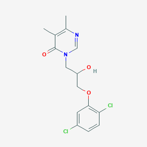 3-[3-(2,5-Dichlorophenoxy)-2-hydroxypropyl]-5,6-dimethylpyrimidin-4-one