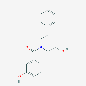 3-hydroxy-N-(2-hydroxyethyl)-N-(2-phenylethyl)benzamide