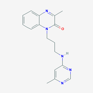 3-Methyl-1-[3-[(6-methylpyrimidin-4-yl)amino]propyl]quinoxalin-2-one