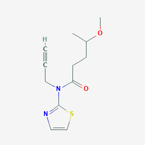 4-methoxy-N-prop-2-ynyl-N-(1,3-thiazol-2-yl)pentanamide