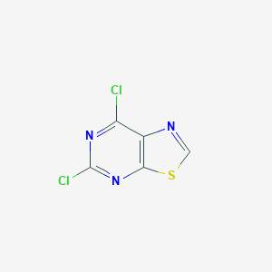 molecular formula C5HCl2N3S B076482 5,7-二氯噻唑并[5,4-d]嘧啶 CAS No. 13479-88-4