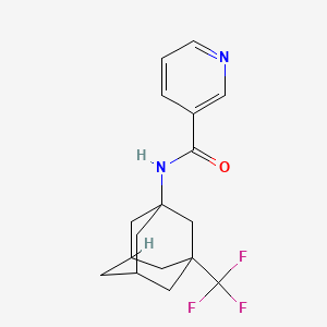 N-[3-(trifluoromethyl)-1-adamantyl]pyridine-3-carboxamide