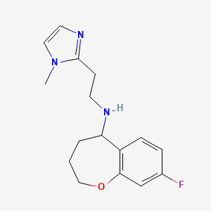 8-fluoro-N-[2-(1-methylimidazol-2-yl)ethyl]-2,3,4,5-tetrahydro-1-benzoxepin-5-amine