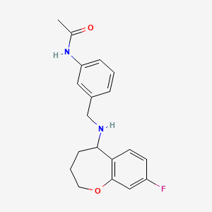 N-[3-[[(8-fluoro-2,3,4,5-tetrahydro-1-benzoxepin-5-yl)amino]methyl]phenyl]acetamide