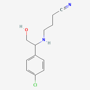 4-[[1-(4-Chlorophenyl)-2-hydroxyethyl]amino]butanenitrile