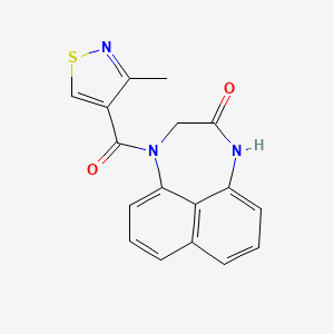 13-(3-Methyl-1,2-thiazole-4-carbonyl)-10,13-diazatricyclo[7.4.1.05,14]tetradeca-1,3,5(14),6,8-pentaen-11-one