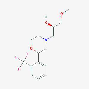 (2R)-1-methoxy-3-[2-[2-(trifluoromethyl)phenyl]morpholin-4-yl]propan-2-ol