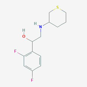 1-(2,4-Difluorophenyl)-2-(thian-3-ylamino)ethanol