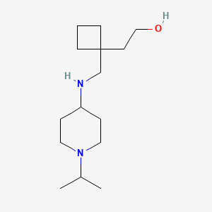 2-[1-[[(1-Propan-2-ylpiperidin-4-yl)amino]methyl]cyclobutyl]ethanol