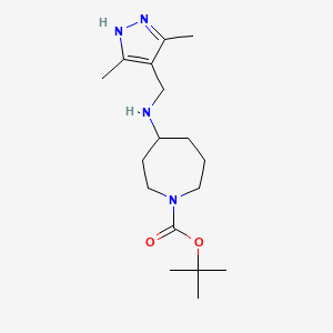 tert-butyl 4-[(3,5-dimethyl-1H-pyrazol-4-yl)methylamino]azepane-1-carboxylate