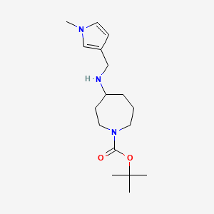 molecular formula C17H29N3O2 B7648820 Tert-butyl 4-[(1-methylpyrrol-3-yl)methylamino]azepane-1-carboxylate 