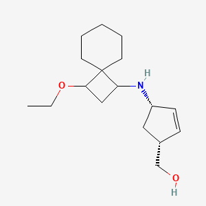 [(1R,4S)-4-[(3-ethoxyspiro[3.5]nonan-1-yl)amino]cyclopent-2-en-1-yl]methanol