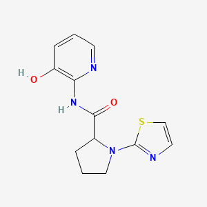 N-(3-hydroxypyridin-2-yl)-1-(1,3-thiazol-2-yl)pyrrolidine-2-carboxamide