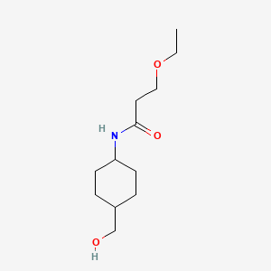 3-ethoxy-N-[4-(hydroxymethyl)cyclohexyl]propanamide