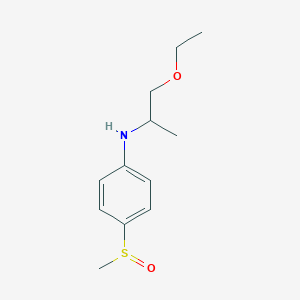 N-(1-ethoxypropan-2-yl)-4-methylsulfinylaniline