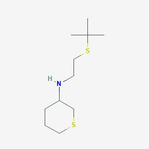 N-(2-tert-butylsulfanylethyl)thian-3-amine