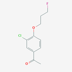 1-[3-Chloro-4-(3-fluoropropoxy)phenyl]ethanone