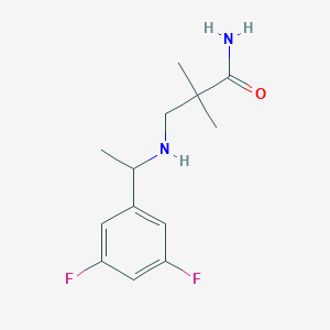 3-[1-(3,5-Difluorophenyl)ethylamino]-2,2-dimethylpropanamide