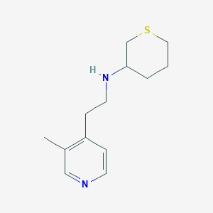 N-[2-(3-methylpyridin-4-yl)ethyl]thian-3-amine