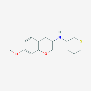 7-methoxy-N-(thian-3-yl)-3,4-dihydro-2H-chromen-3-amine