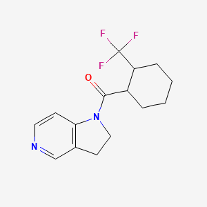 2,3-Dihydropyrrolo[3,2-c]pyridin-1-yl-[2-(trifluoromethyl)cyclohexyl]methanone