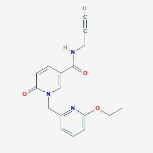 1-[(6-ethoxypyridin-2-yl)methyl]-6-oxo-N-prop-2-ynylpyridine-3-carboxamide