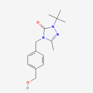 2-Tert-butyl-4-[[4-(hydroxymethyl)phenyl]methyl]-5-methyl-1,2,4-triazol-3-one