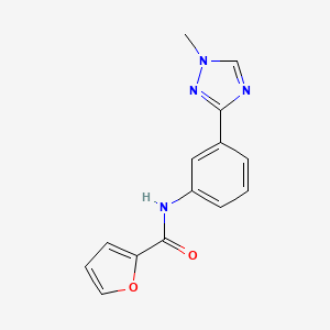 N-[3-(1-methyl-1,2,4-triazol-3-yl)phenyl]furan-2-carboxamide