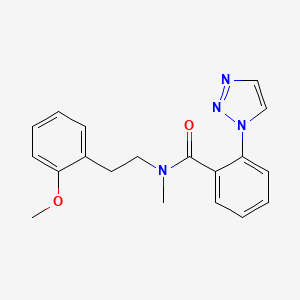 N-[2-(2-methoxyphenyl)ethyl]-N-methyl-2-(triazol-1-yl)benzamide