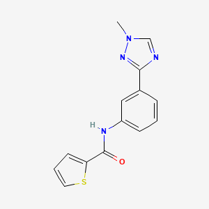 N-[3-(1-methyl-1,2,4-triazol-3-yl)phenyl]thiophene-2-carboxamide