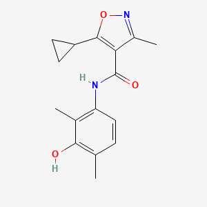 5-cyclopropyl-N-(3-hydroxy-2,4-dimethylphenyl)-3-methyl-1,2-oxazole-4-carboxamide