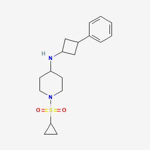 1-cyclopropylsulfonyl-N-(3-phenylcyclobutyl)piperidin-4-amine