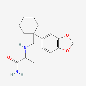 2-[[1-(1,3-Benzodioxol-5-yl)cyclohexyl]methylamino]propanamide