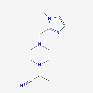 2-[4-[(1-Methylimidazol-2-yl)methyl]piperazin-1-yl]propanenitrile