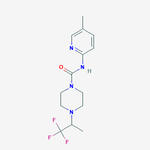 N-(5-methylpyridin-2-yl)-4-(1,1,1-trifluoropropan-2-yl)piperazine-1-carboxamide