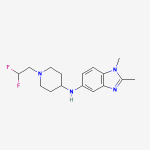 N-[1-(2,2-difluoroethyl)piperidin-4-yl]-1,2-dimethylbenzimidazol-5-amine