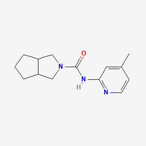 N-(4-methylpyridin-2-yl)-3,3a,4,5,6,6a-hexahydro-1H-cyclopenta[c]pyrrole-2-carboxamide