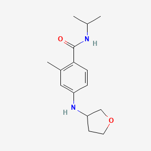 2-methyl-4-(oxolan-3-ylamino)-N-propan-2-ylbenzamide