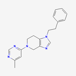 5-(6-methylpyrimidin-4-yl)-1-(2-phenylethyl)-6,7-dihydro-4H-imidazo[4,5-c]pyridine