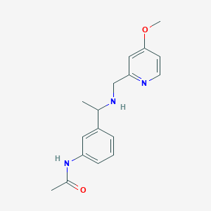 N-[3-[1-[(4-methoxypyridin-2-yl)methylamino]ethyl]phenyl]acetamide