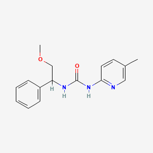 molecular formula C16H19N3O2 B7649623 1-(2-Methoxy-1-phenylethyl)-3-(5-methylpyridin-2-yl)urea 