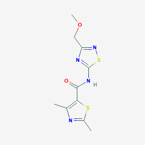 N-[3-(methoxymethyl)-1,2,4-thiadiazol-5-yl]-2,4-dimethyl-1,3-thiazole-5-carboxamide