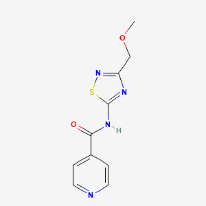 N-[3-(methoxymethyl)-1,2,4-thiadiazol-5-yl]pyridine-4-carboxamide