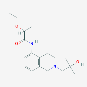 2-ethoxy-N-[2-(2-hydroxy-2-methylpropyl)-3,4-dihydro-1H-isoquinolin-5-yl]propanamide