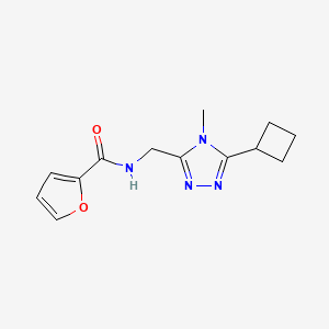 N-[(5-cyclobutyl-4-methyl-1,2,4-triazol-3-yl)methyl]furan-2-carboxamide