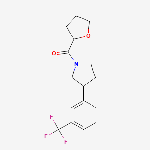 Oxolan-2-yl-[3-[3-(trifluoromethyl)phenyl]pyrrolidin-1-yl]methanone