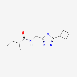 N-[(5-cyclobutyl-4-methyl-1,2,4-triazol-3-yl)methyl]-2-methylbutanamide